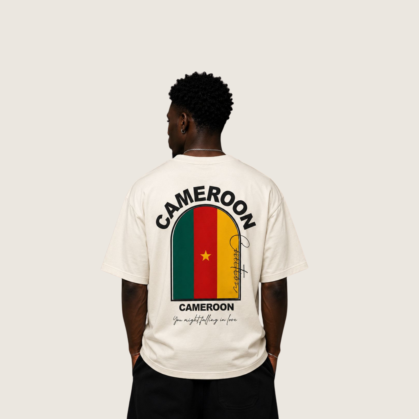 Cameroon Flag Relaxed fit Cotton T-Shirt
