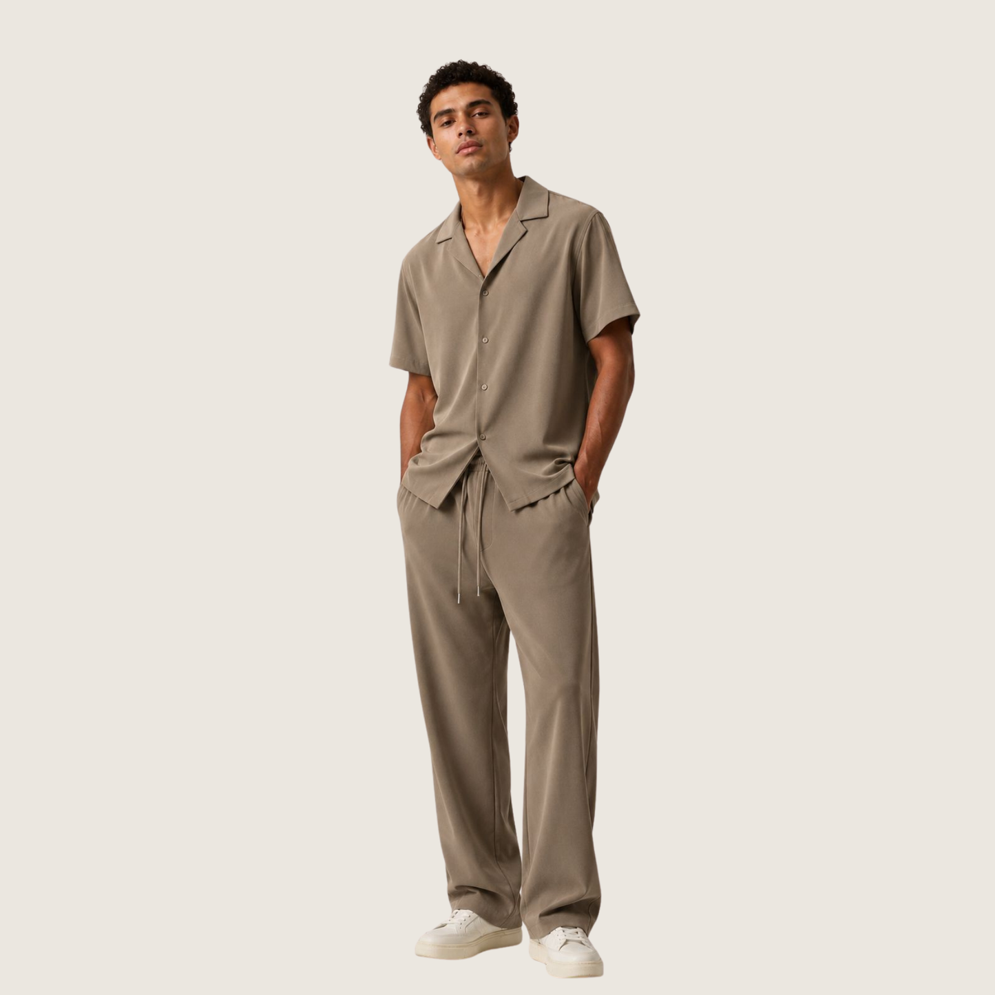 Camp Collar Shirt & Trouser Set