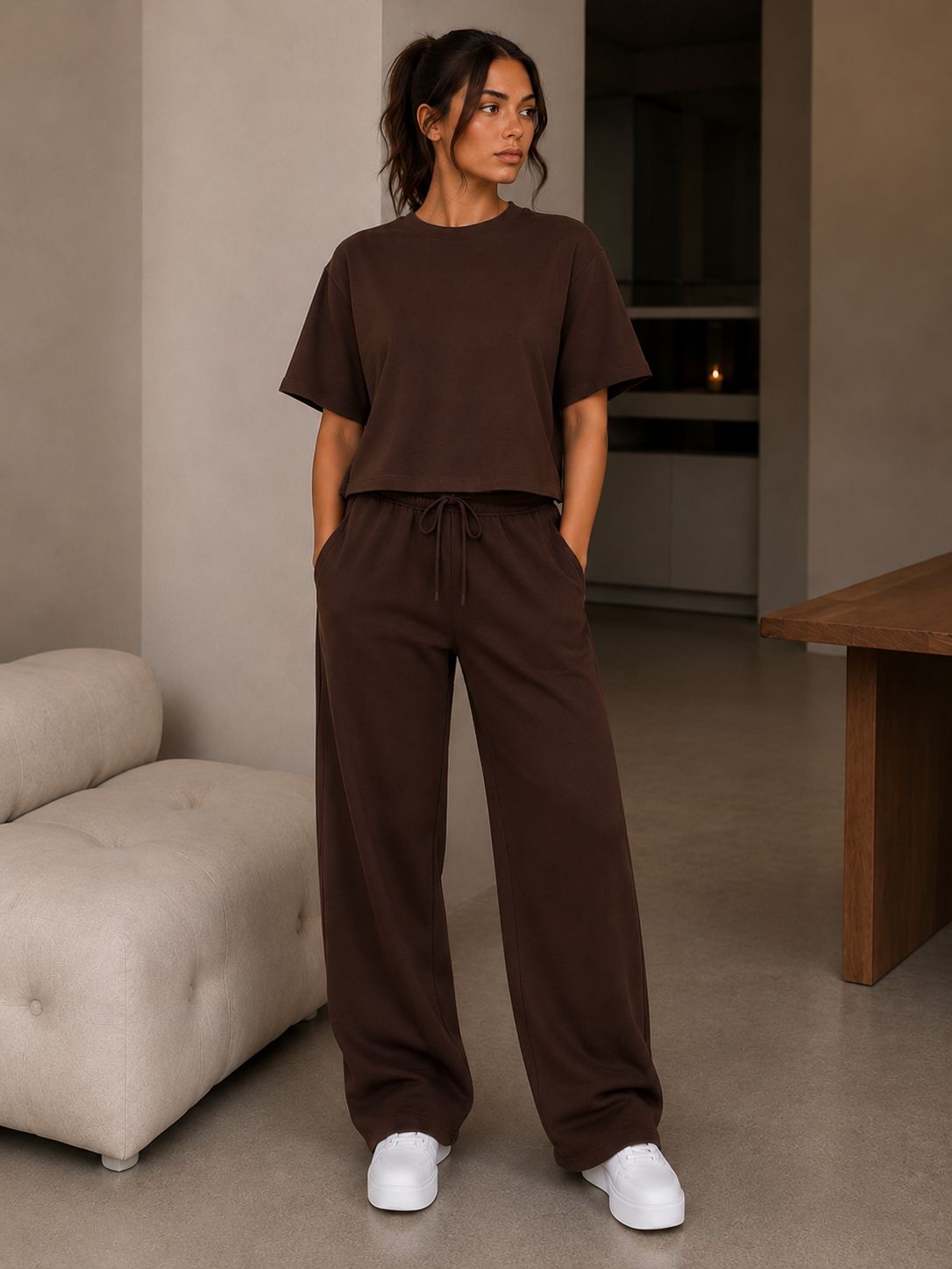 Ventiuno Relaxed Wide Leg Co-Ord Set Women