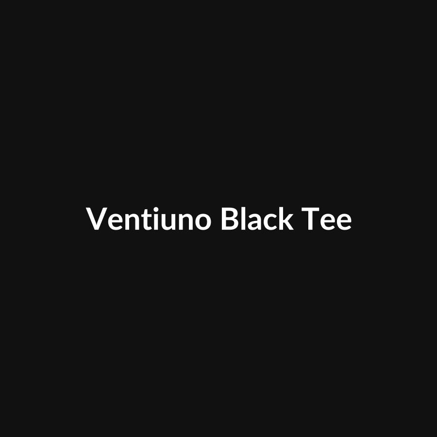 Ventiuno Jeans Embossed Logo T-Shirt Black