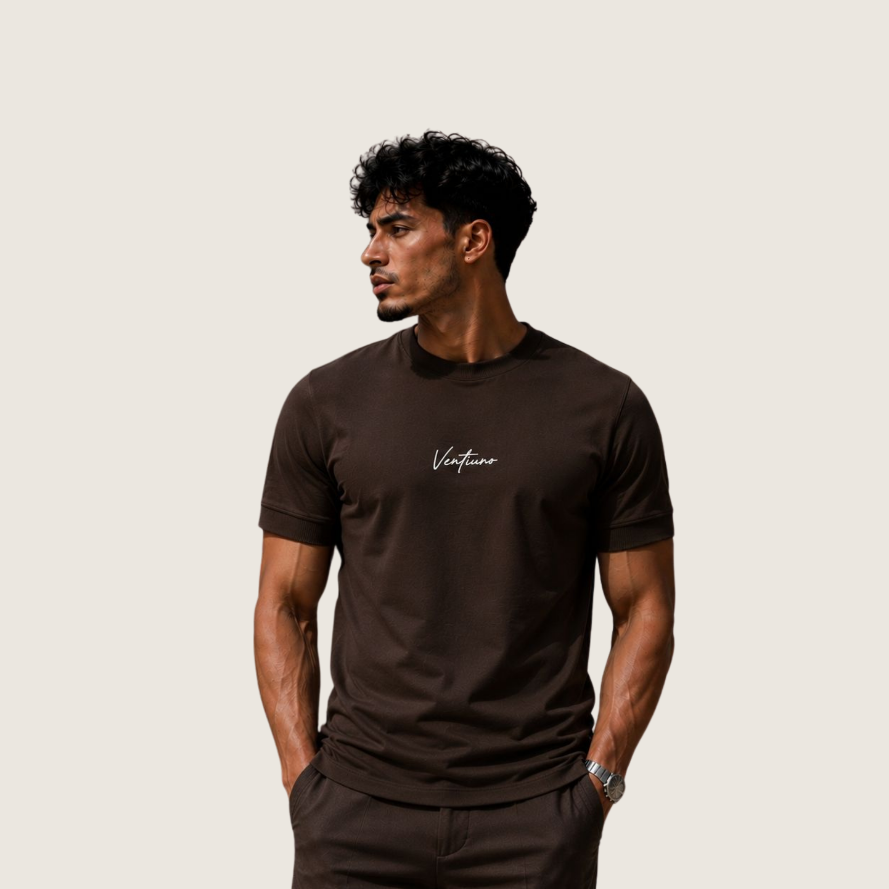 Cotton Crewneck slim fit T-shirt