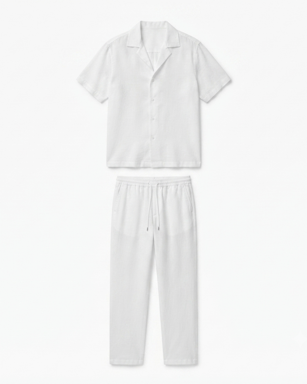 Camp Collar Shirt & Trouser Set - Premium Vacation Outfit & Sets & Suits