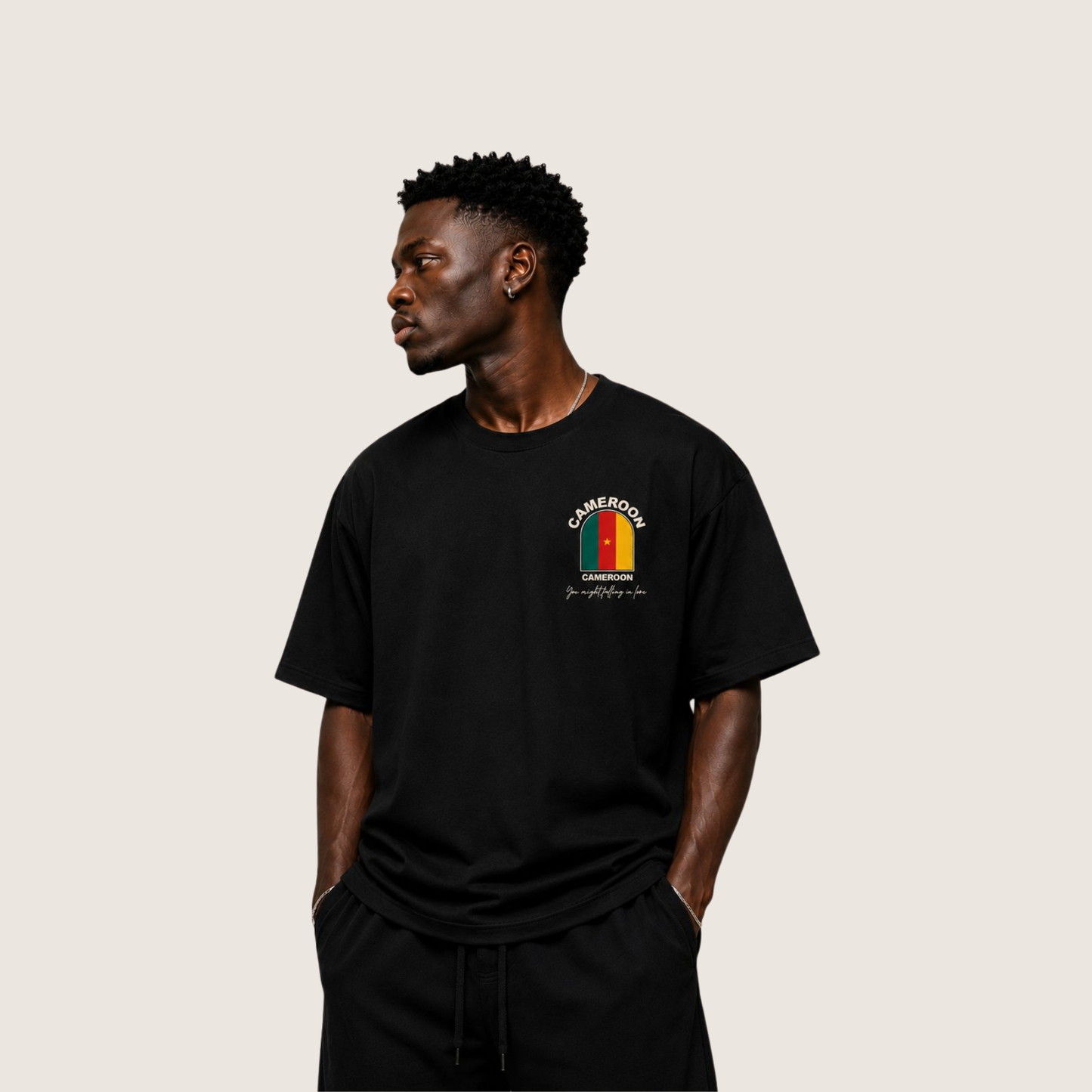 Cameroon Flag Relaxed fit Cotton T-Shirt