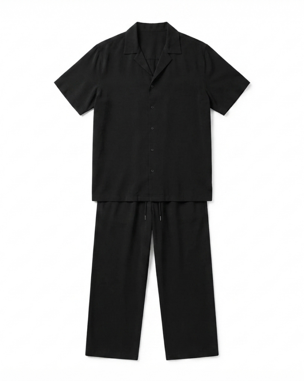 Camp Collar Shirt & Trouser Set - Premium Vacation Outfit & Sets & Suits