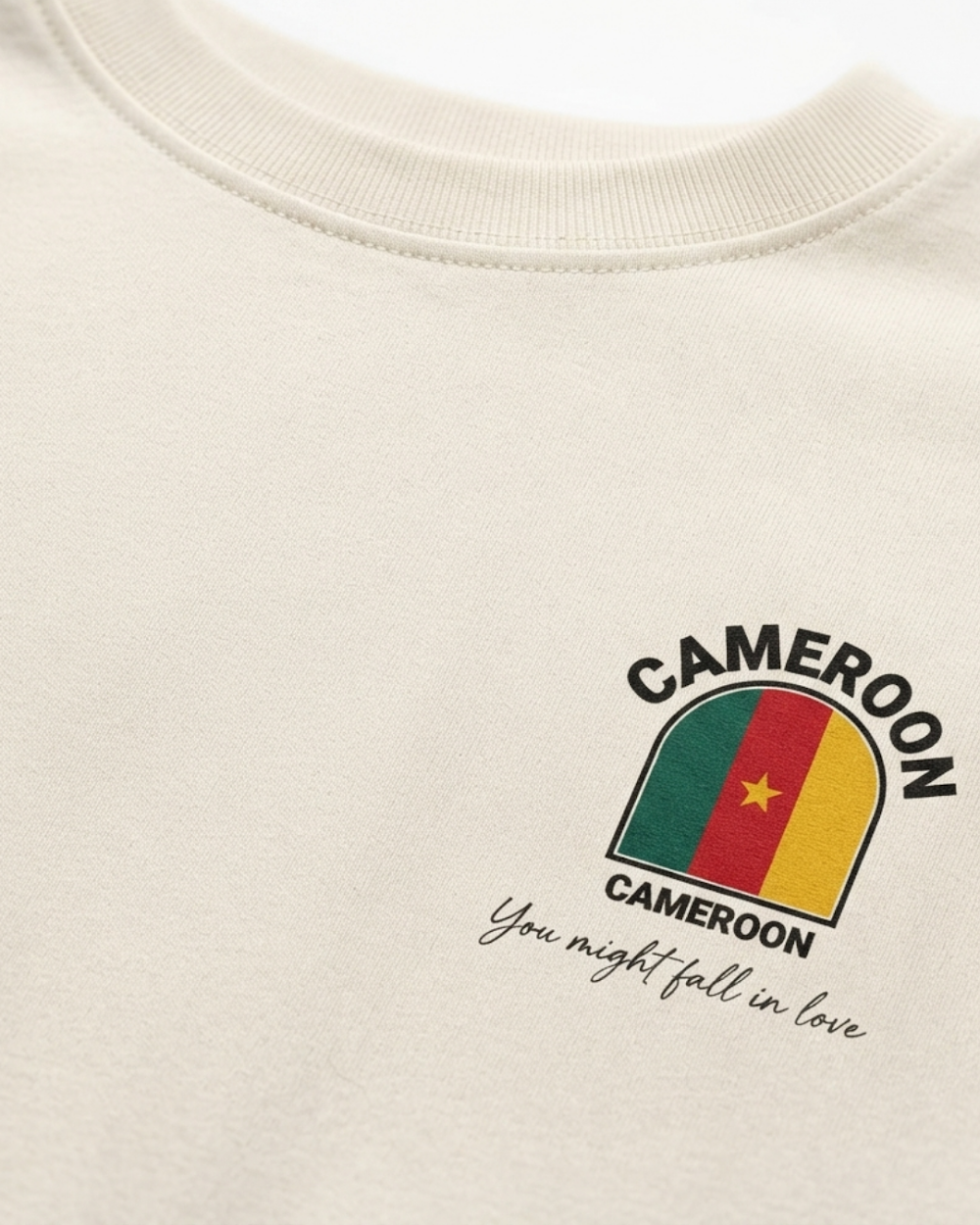 Cameroon Flag Relaxed Fit Cotton T-Shirt