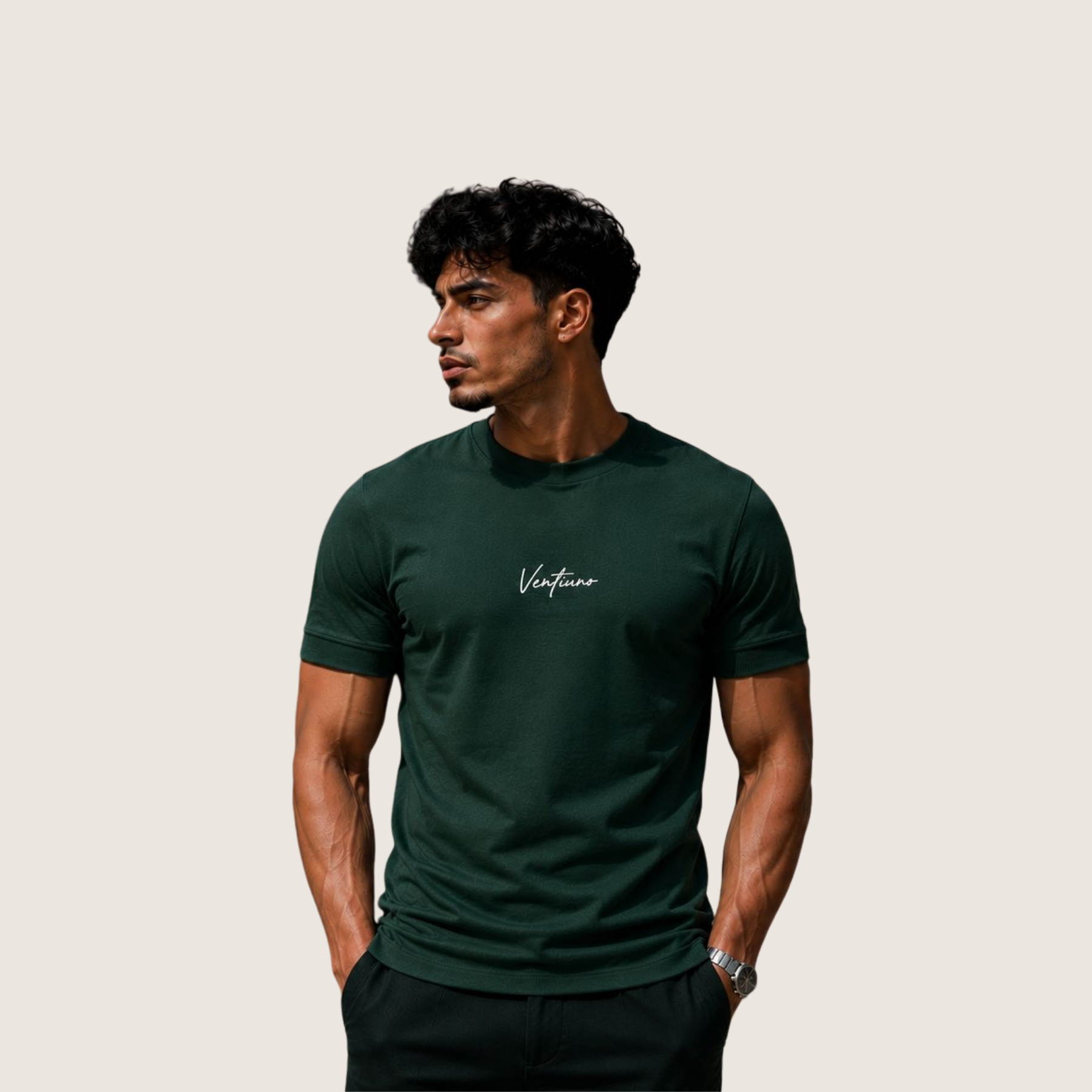Cotton Crewneck slim fit T-shirt