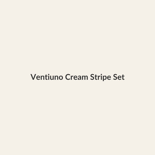 Ventiuno Jeans Side Stripe Co-ord Set Cream Black