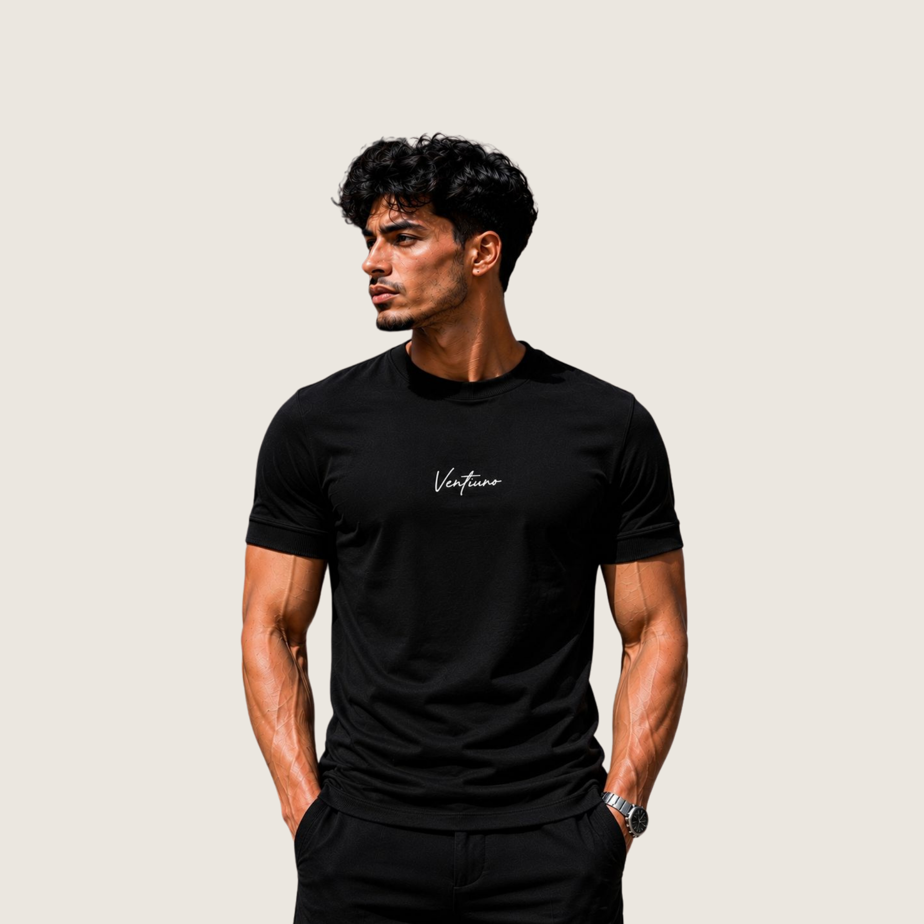 Cotton Crewneck slim fit T-shirt