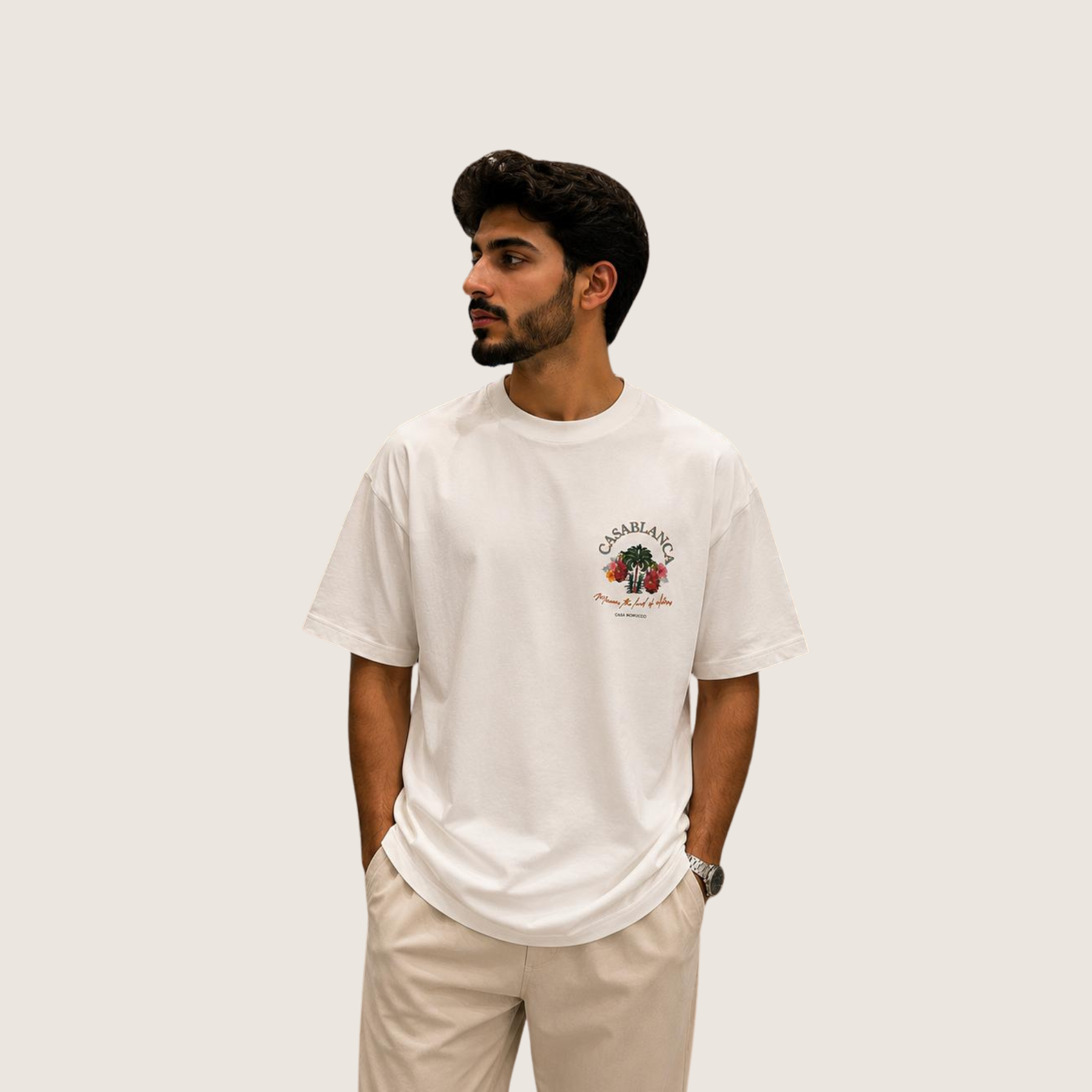 CASABLANCA Men’s Premium Cotton T-Shirt