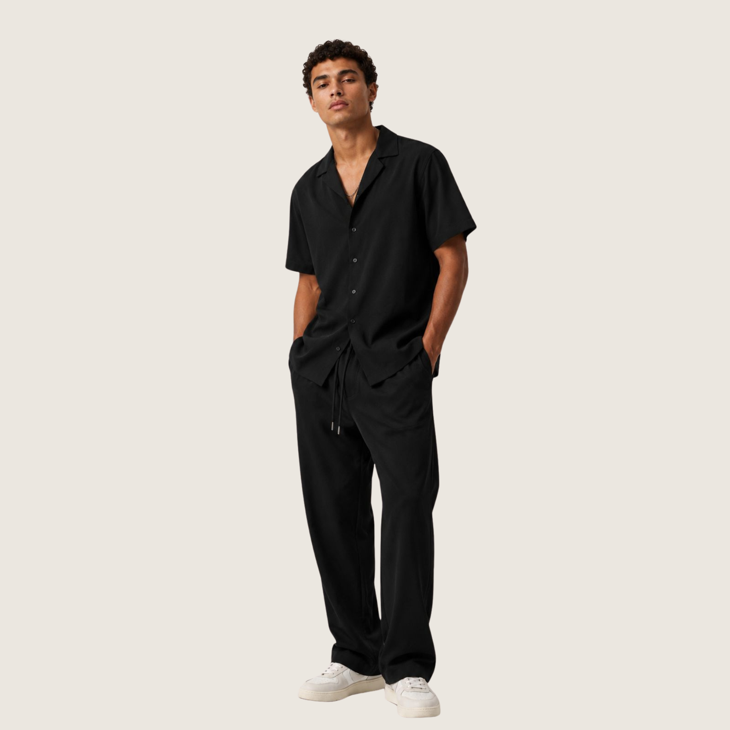 Camp Collar Shirt & Trouser Set
