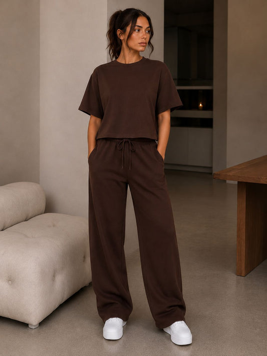 Ventiuno Relaxed Wide Leg Co-Ord Set Women