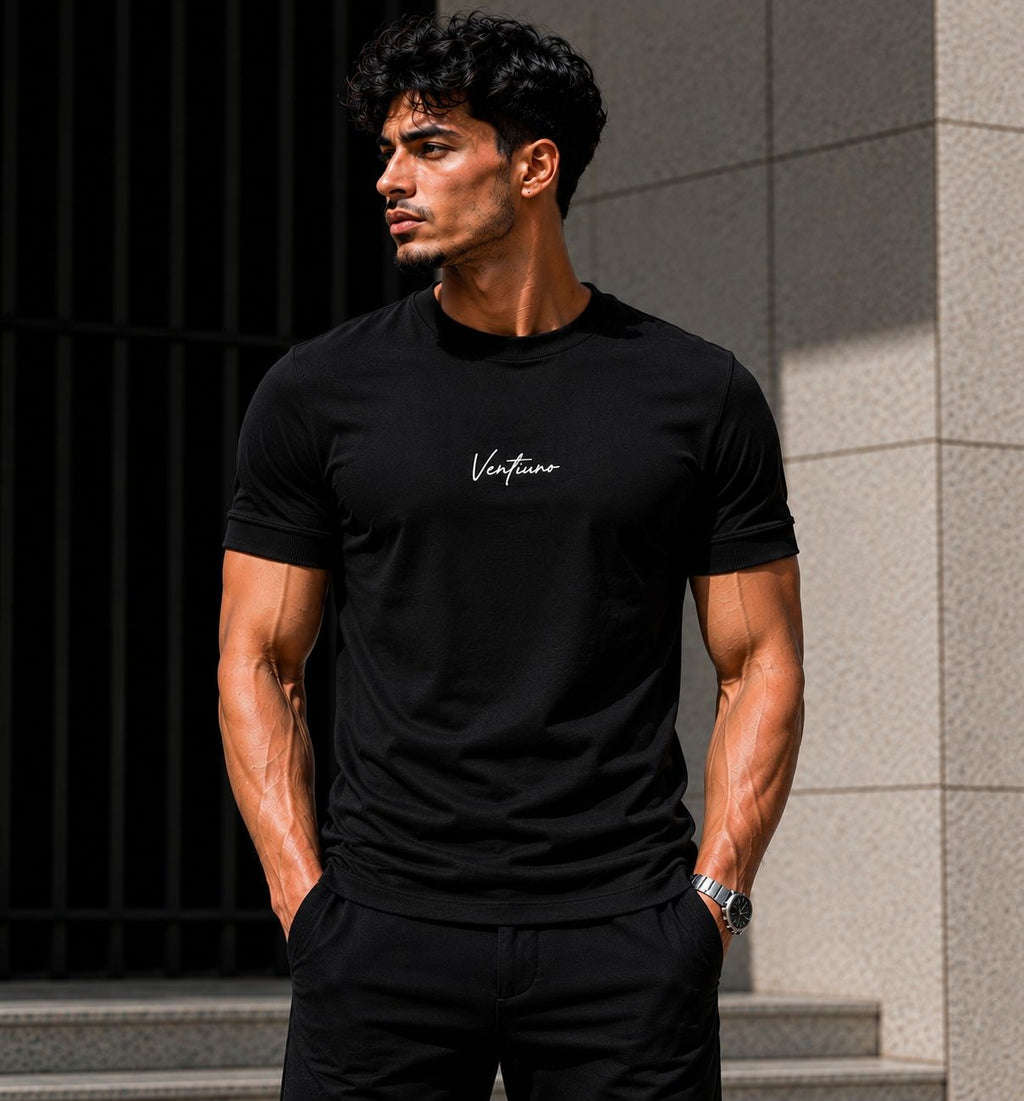 Ventiuno Premium Cotton Crewneck slim fit T-shirt