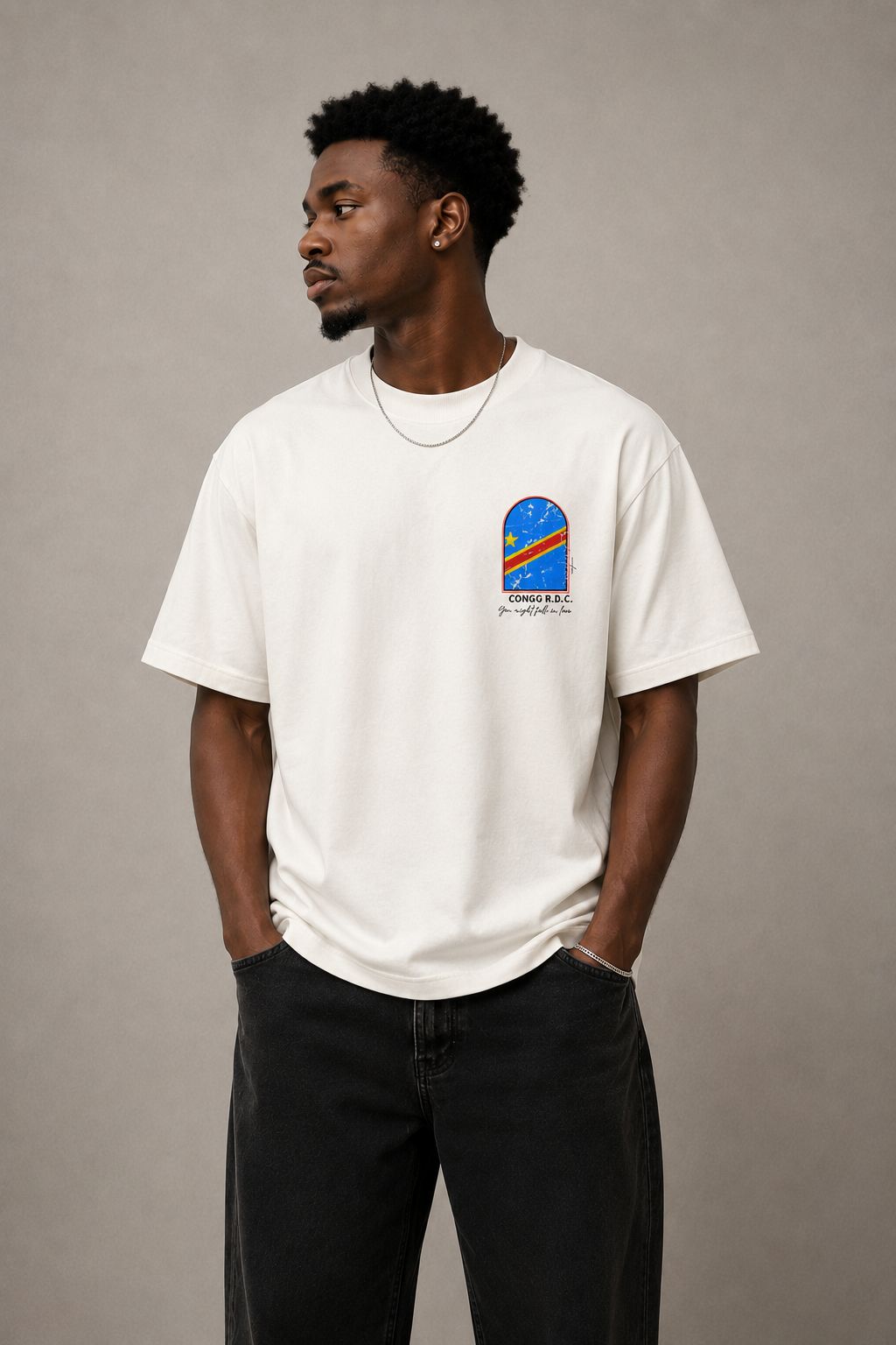 VENTIUNO Men’s Premium Graphic Tee oversize