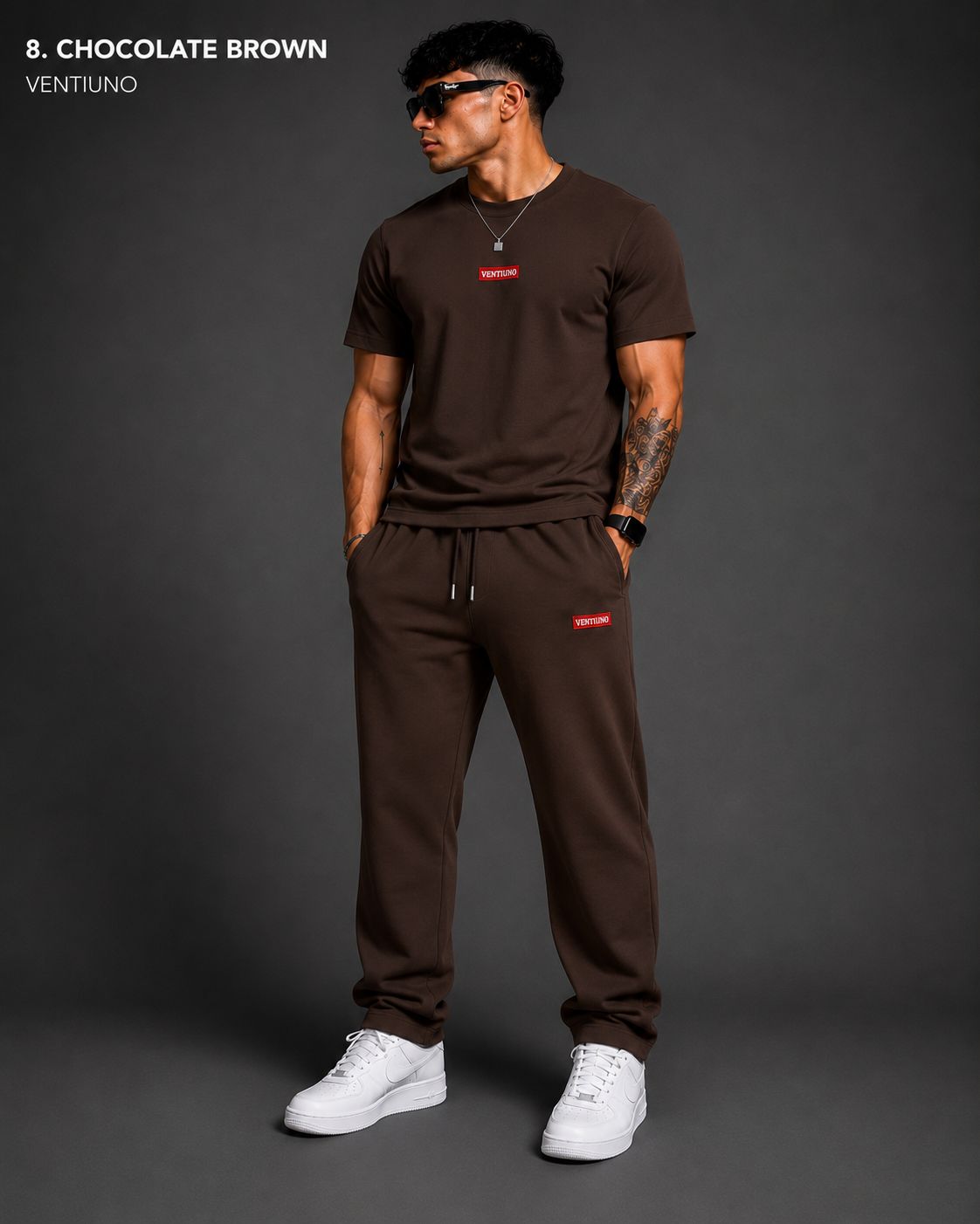 VENTIUNO Luxury Men’s Summer Tracksuit Set with sweatpants