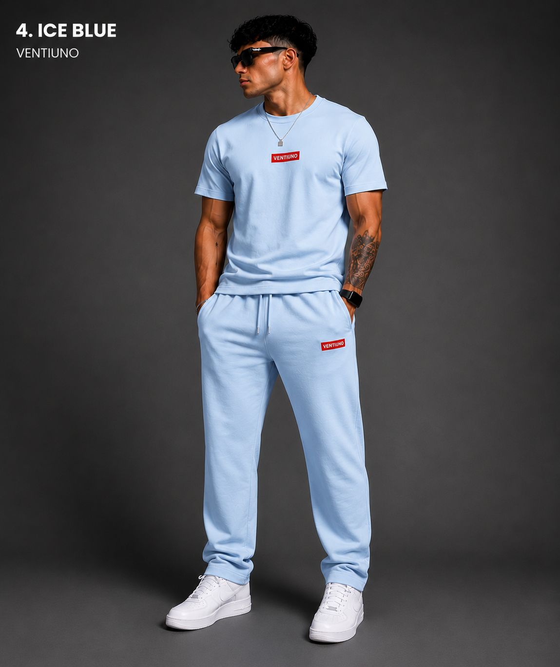 VENTIUNO Luxury Men’s Summer Tracksuit Set with sweatpants