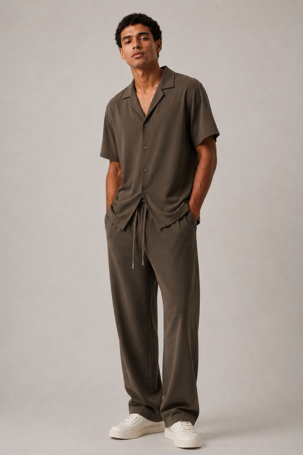 Ventiuno Jeans Resort Camp Collar Shirt & Trouser Set