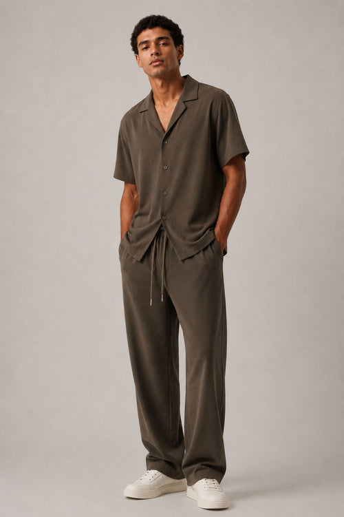 Ventiuno Jeans Resort Camp Collar Shirt & Trouser Set