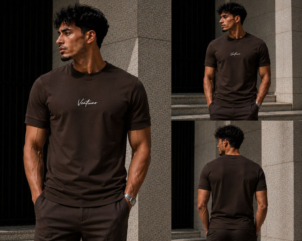 Ventiuno Premium Cotton Crewneck slim fit T-shirt