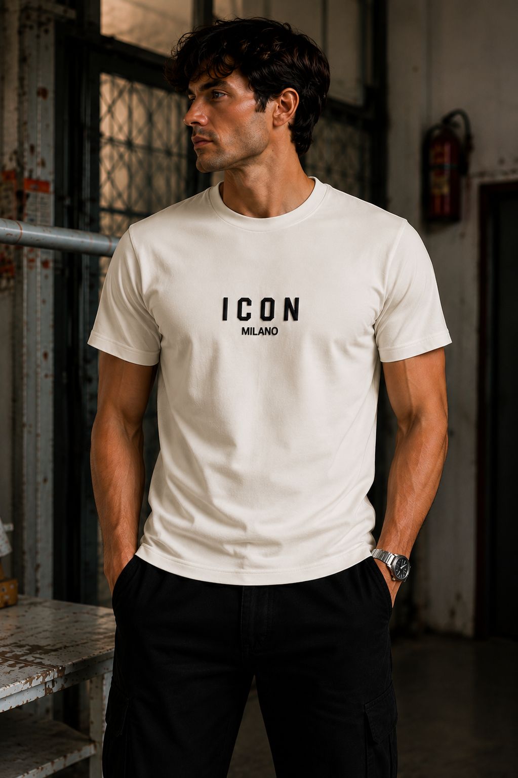 VENTIUNO Men’s Premium Graphic Tee slim fit