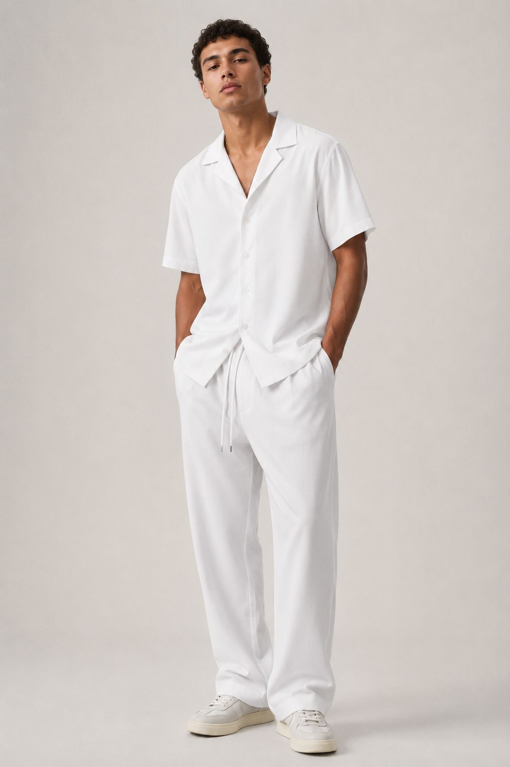 Ventiuno Jeans Resort Camp Collar Shirt & Trouser Set