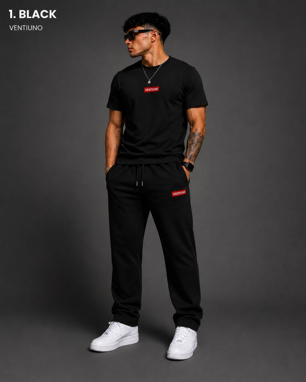 VENTIUNO Luxury Men’s Summer Tracksuit Set with sweatpants