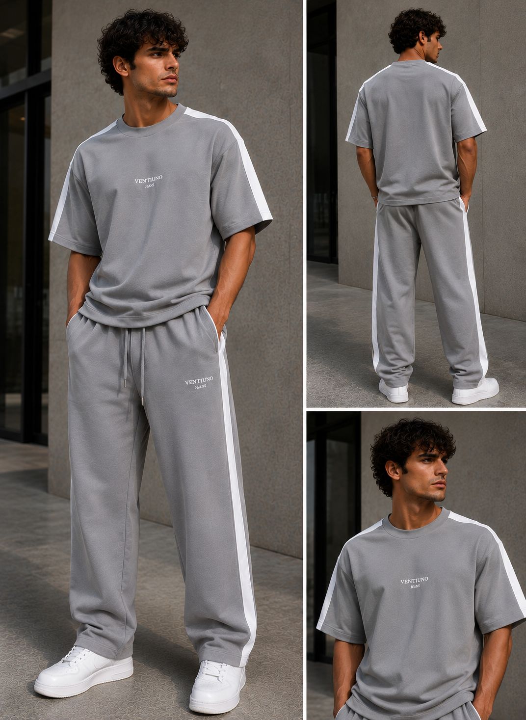 Ventiuno Jeans Side Stripe Co-ord Set