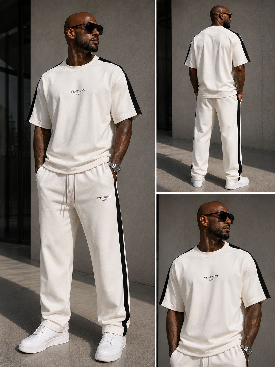 Ventiuno Jeans Side Stripe Co-ord Set