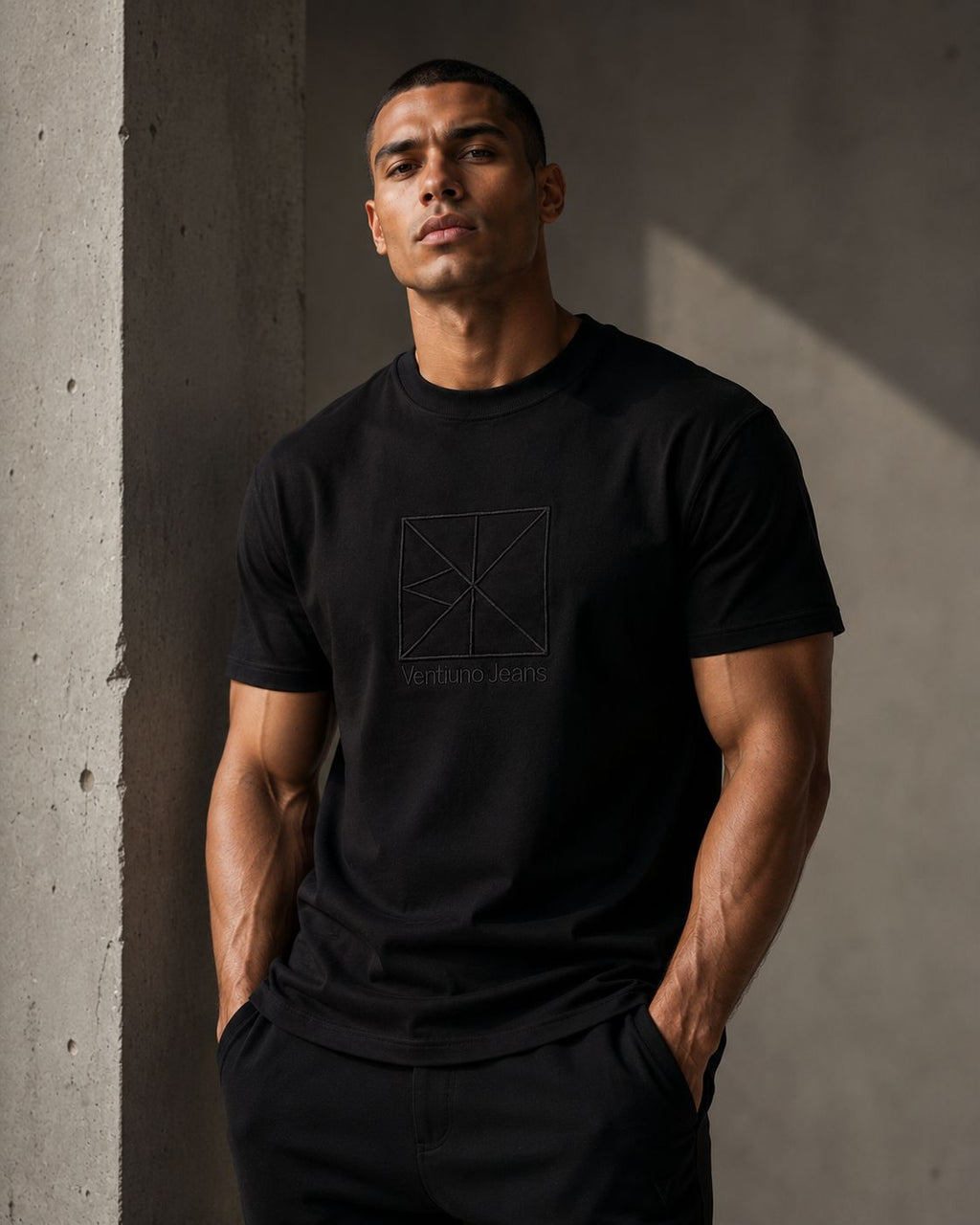 VENTIUNO JEANS Luxury Men’s Crewneck T-Shirt