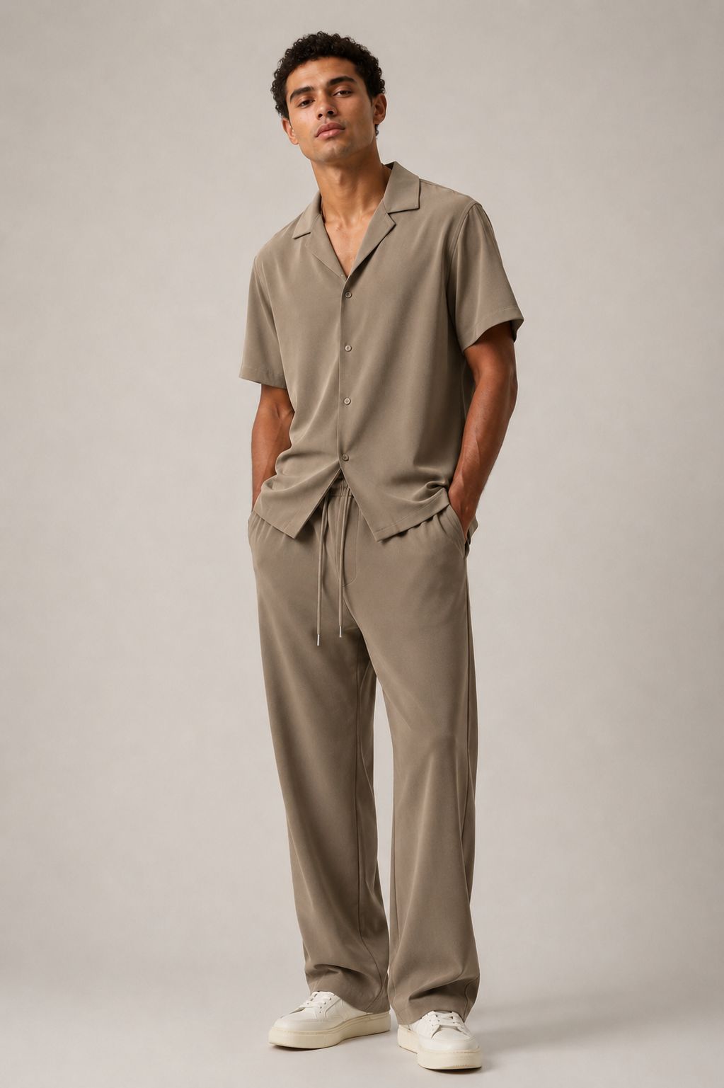Ventiuno Jeans Resort Camp Collar Shirt & Trouser Set