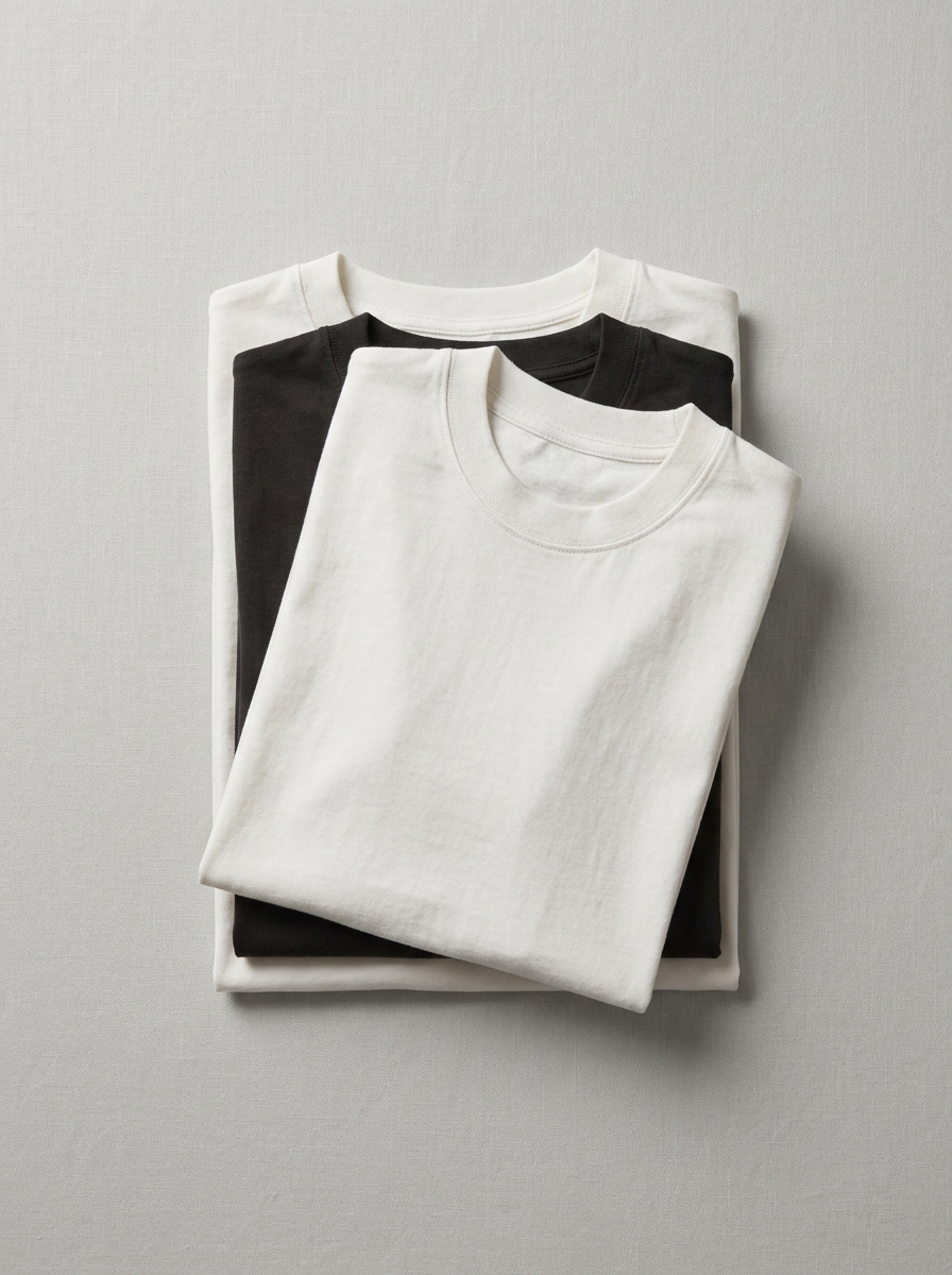 Premium tees flat-lay