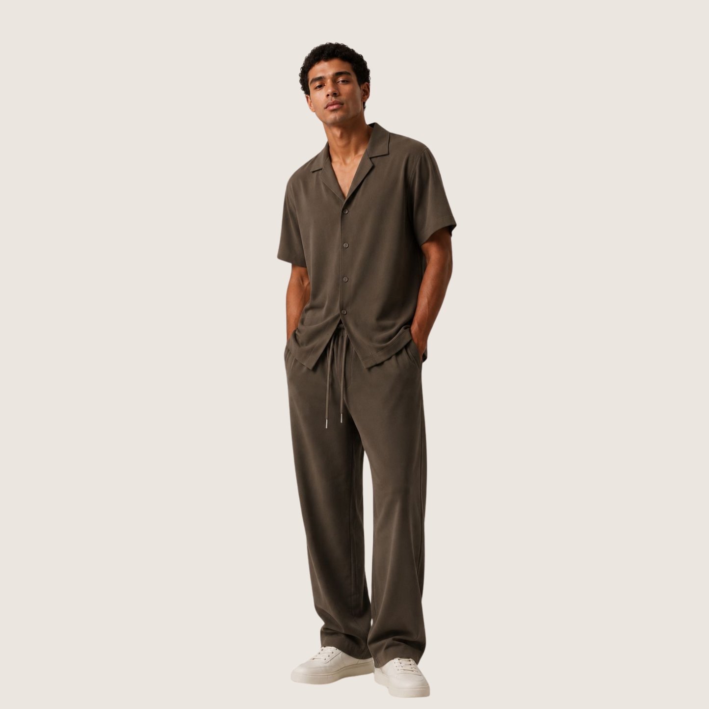 Camp Collar Shirt & Trouser Set