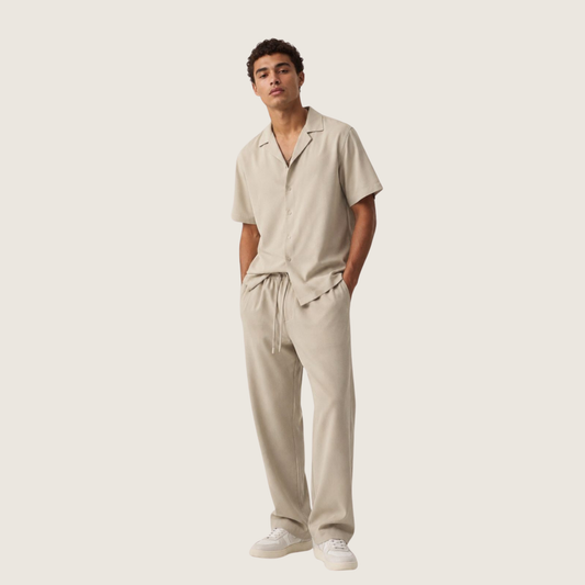 Camp Collar Shirt & Trouser Set
