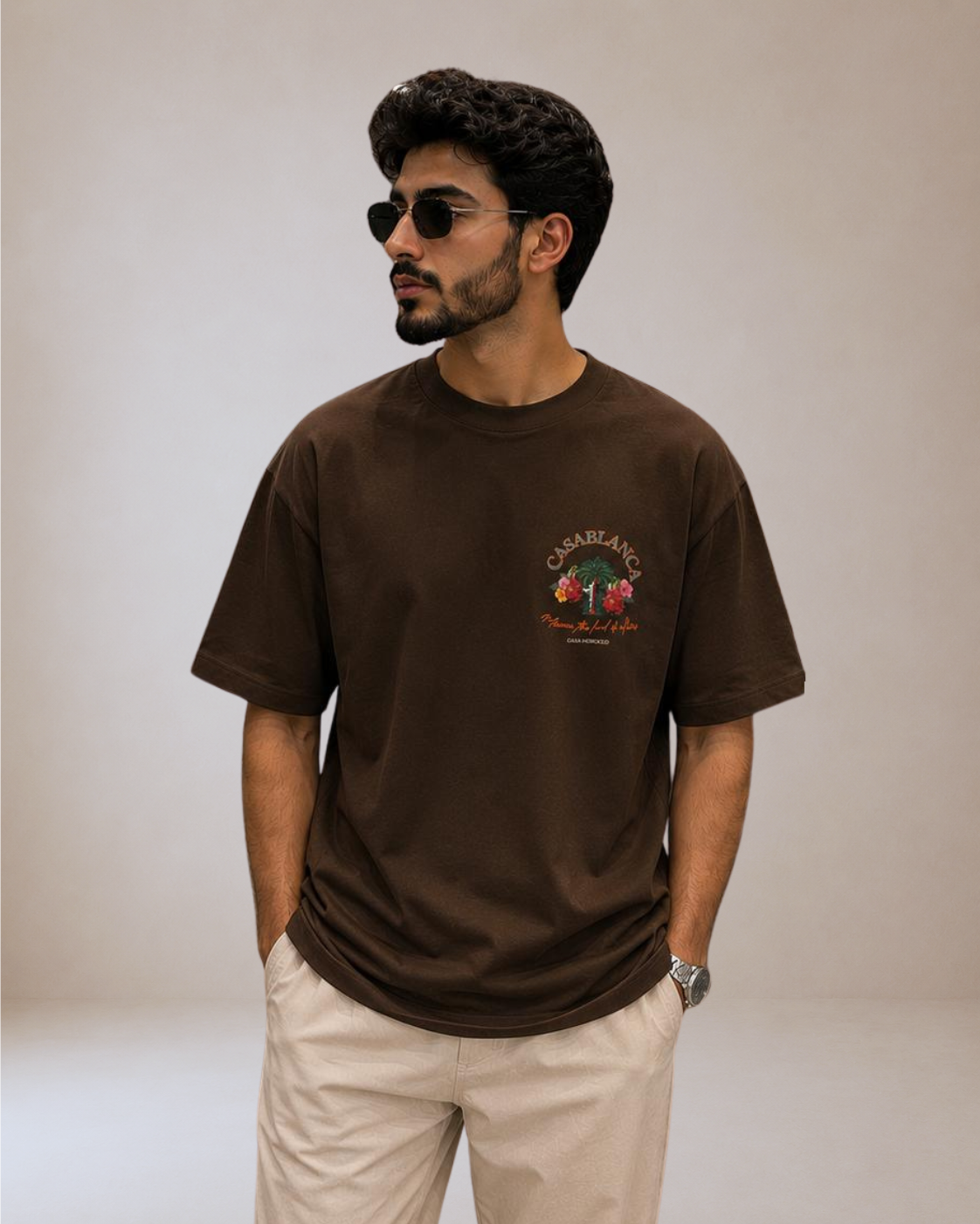 VENTIUNO CASABLANCA Men’s Premium Cotton T-Shirt