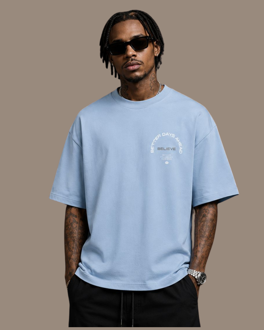 VENTIUNO Premium Cotton Crewneck T-shirt