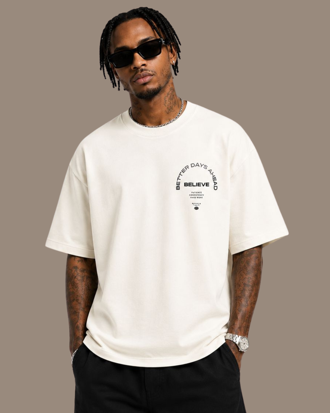 VENTIUNO Premium Cotton Crewneck T-shirt