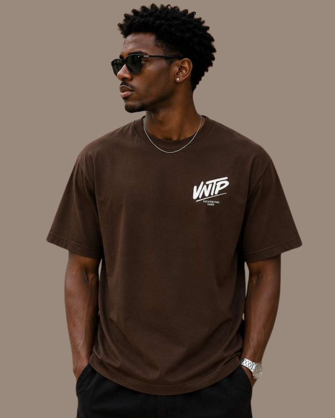 VENTIUNO JEANS Men Casual Back Tee