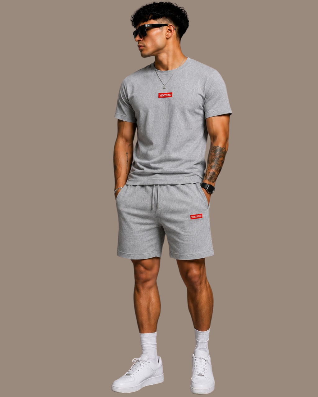VENTIUNO Luxury Men’s Summer Tracksuit Set with shorts