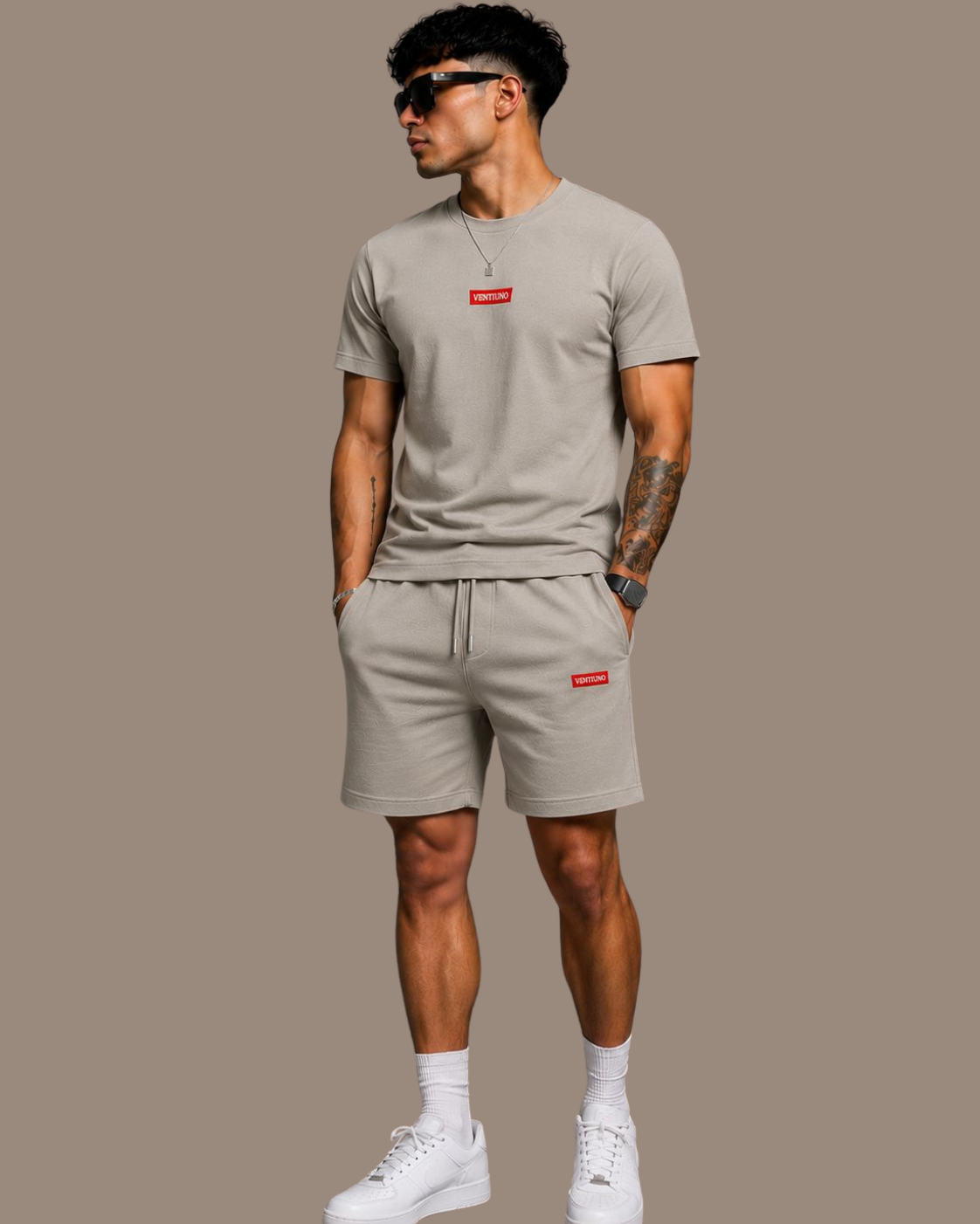 VENTIUNO Luxury Men’s Summer Tracksuit Set with shorts