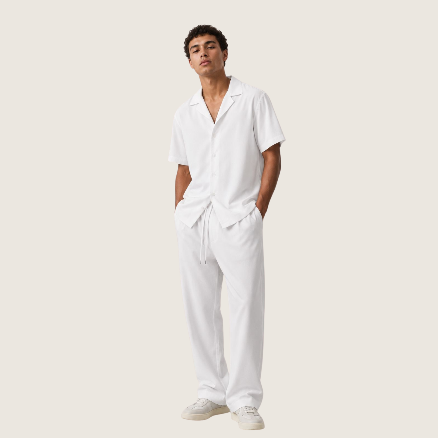 Camp Collar Shirt & Trouser Set