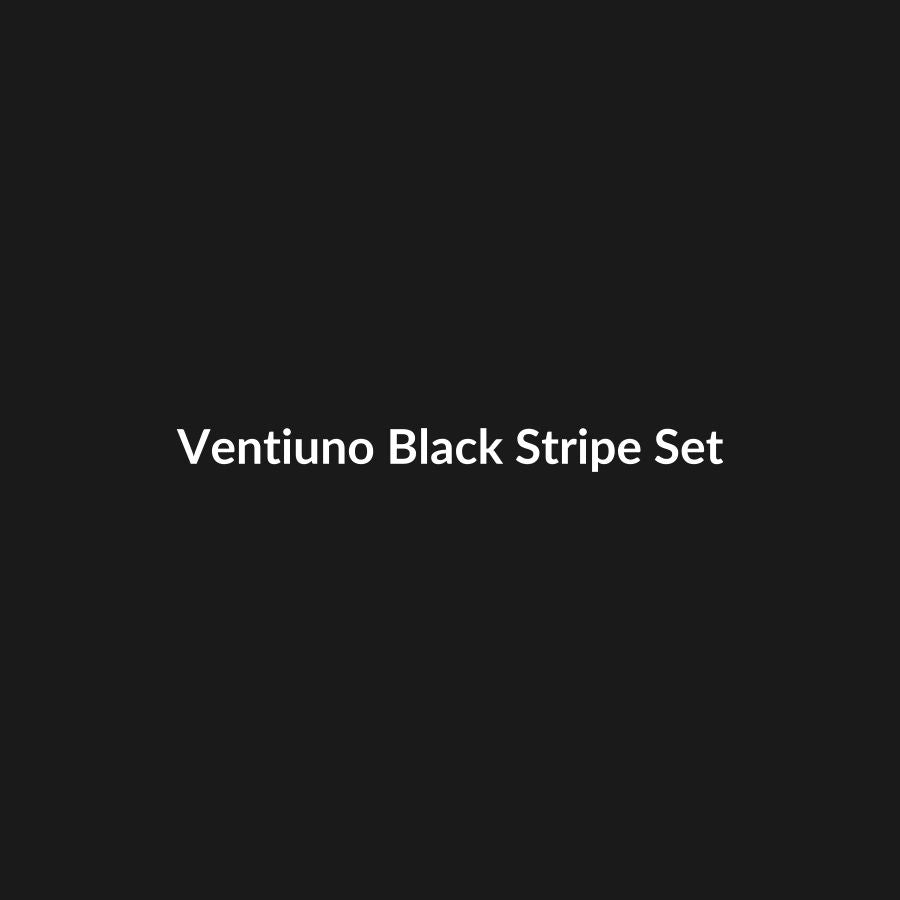 Ventiuno Jeans Side Stripe Co-ord Set Black White