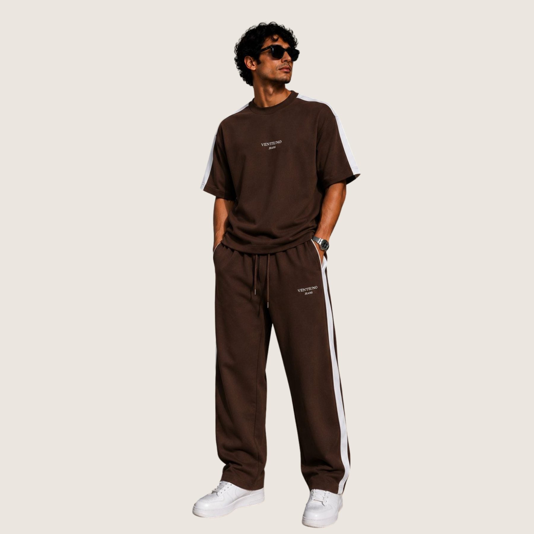 Side Stripe — Brown