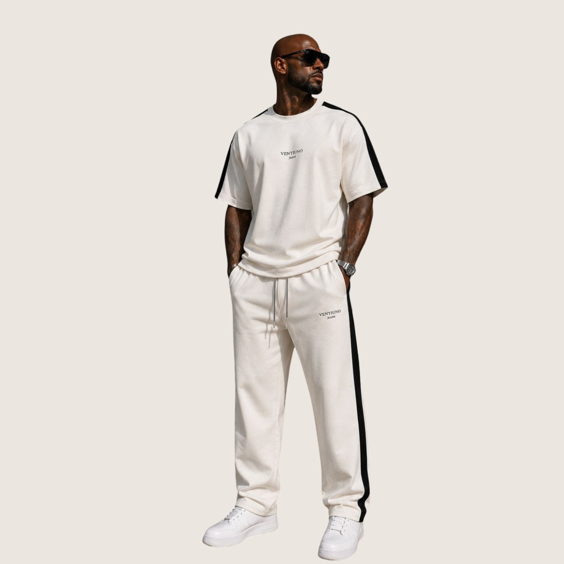 Side Stripe — White